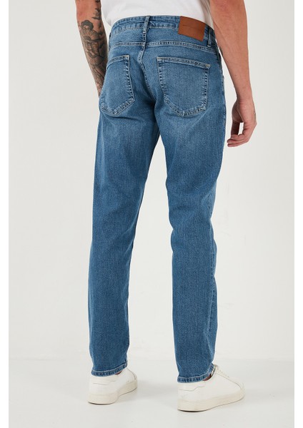 Pamuklu Regular Fit Normal Bel Boru Paça Jeans Erkek Kot Pantolon 2203C281PARMA indirimleri