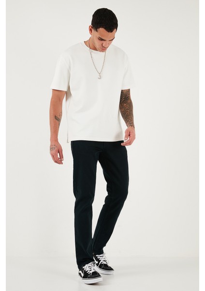 Pamuklu Comfort Fit Normal Bel Düz Paça Jeans Erkek Kot Pantolon 412C05TEXAS