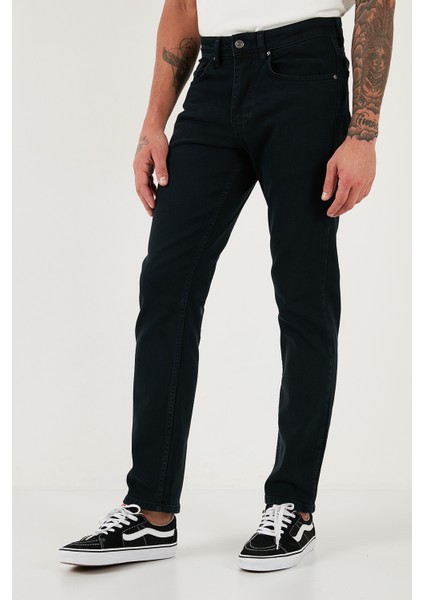 Pamuklu Comfort Fit Normal Bel Düz Paça Jeans Erkek Kot Pantolon 412C05TEXAS modelleri