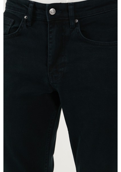 Pamuklu Comfort Fit Normal Bel Düz Paça Jeans Erkek Kot Pantolon 412C05TEXAS