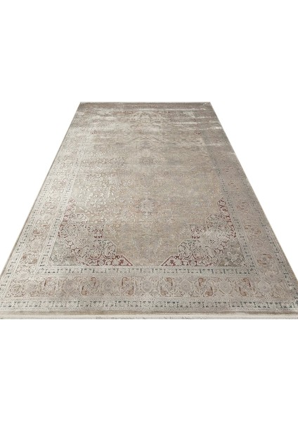 Babylon Bbl 02 Rayon Viskon Eskitme Desenli Gri Vintage Salon Halısı fırsatları