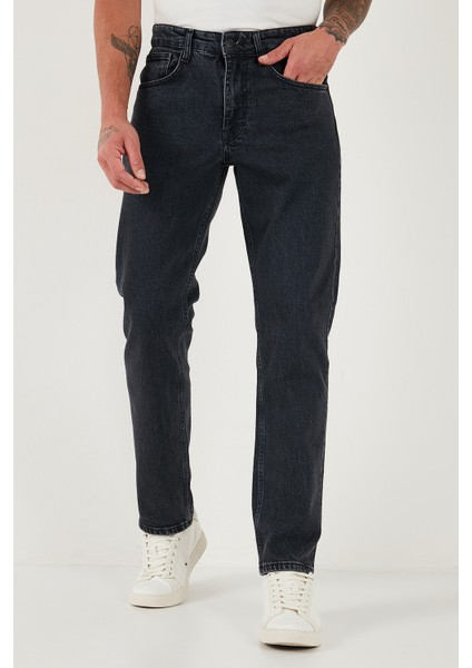 Pamuklu Comfort Fit Normal Bel Boru Paça Jeans Erkek Kot Pantolon 4400C21TEXAS fiyatları