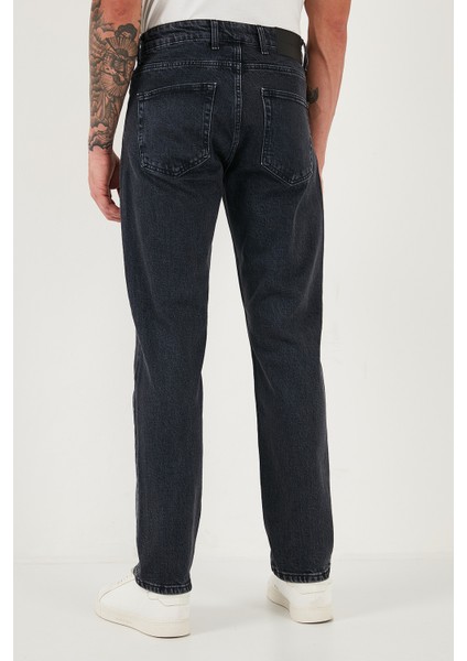 Pamuklu Comfort Fit Normal Bel Boru Paça Jeans Erkek Kot Pantolon 4400C21TEXAS indirimleri