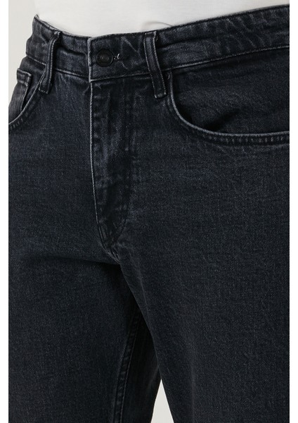 Pamuklu Comfort Fit Normal Bel Boru Paça Jeans Erkek Kot Pantolon 4400C21TEXAS