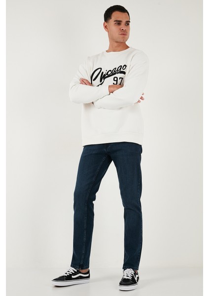 Pamuklu Regular Fit Normal Bel Boru Paça Jeans Erkek Kot Pantolon 2211C16PARMA