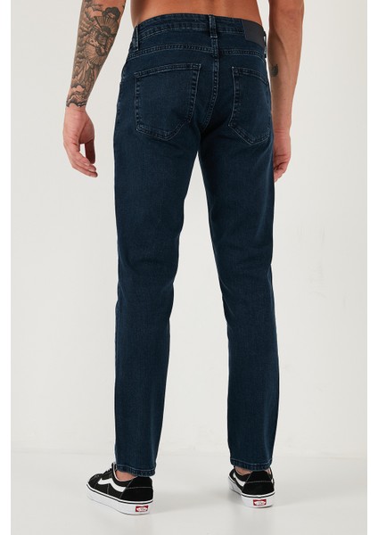Pamuklu Regular Fit Normal Bel Boru Paça Jeans Erkek Kot Pantolon 2211C16PARMA indirimleri