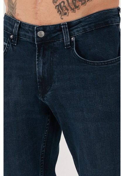 Pamuklu Regular Fit Normal Bel Boru Paça Jeans Erkek Kot Pantolon 2211C16PARMA