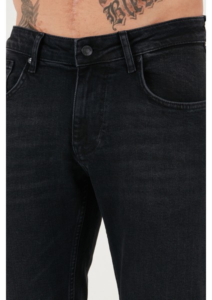 Pamuklu Regular Fit Normal Bel Boru Paça Jeans Erkek Kot Pantolon 2203C14PARMA