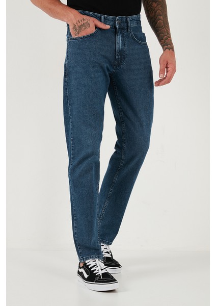 Pamuklu Comfort Fit Normal Bel Boru Paça Jeans Erkek Kot Pantolon 4400C17TEXAS modelleri
