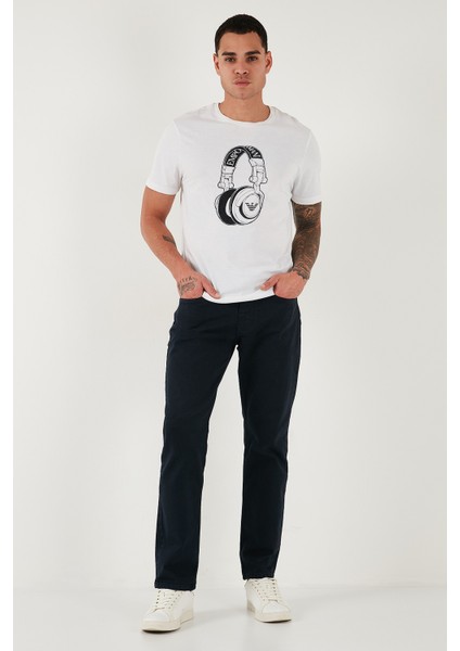 Pamuklu Comfort Fit Normal Bel Boru Paça Jeans Erkek Kot Pantolon 4412C19TEXAS