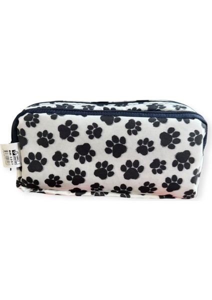 Üç Bölmeli Desenli Kalem Çantası, 8 Farklı Model, Fermuarlı, Büyük Boy modelleri