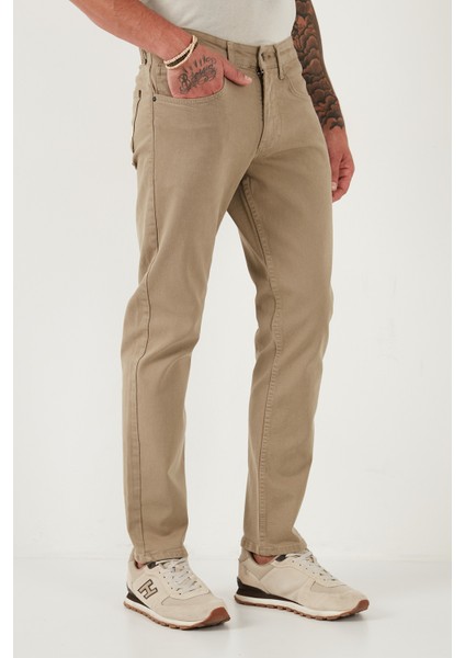 Pamuklu Comfort Fit Normal Bel Boru Paça Jeans Erkek Kot Pantolon 4412C19TEXAS modelleri