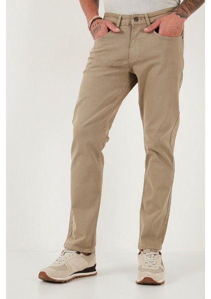 Pamuklu Comfort Fit Normal Bel Boru Paça Jeans Erkek Kot Pantolon 4412C19TEXAS indirimleri