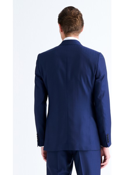 Erkek Lacivert Delfino Yün Takım Elbise fırsatları