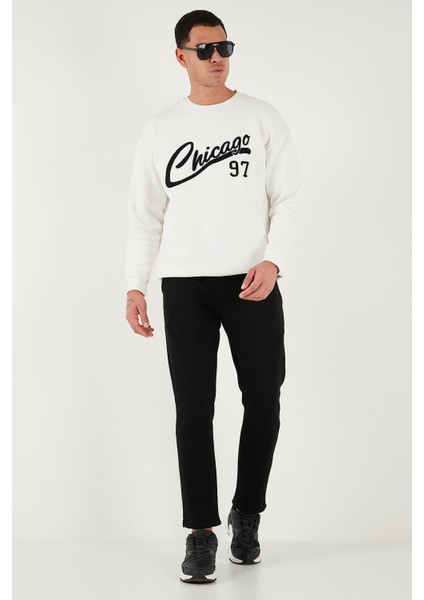 Pamuklu Regular Fit Normal Bel Şardonlu Eşofman Altı Erkek Eşofman Altı 5908040