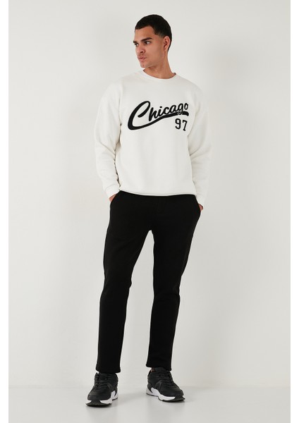 Pamuklu Regular Fit Normal Bel Şardonlu Eşofman Altı Erkek Eşofman Altı 5908040 fırsatları