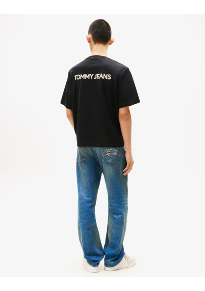 Tommy Jeans 90's Flag Erkek Siyah T-Shirt.bds modelleri