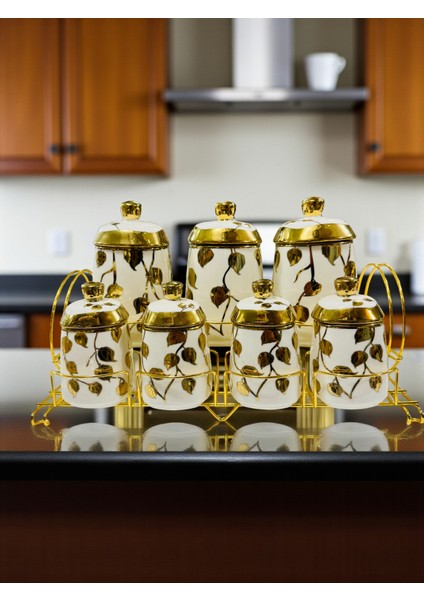 Baharatlık Takımı 15 Parça Gold Sıtantlı Set Vakum Kapaklı