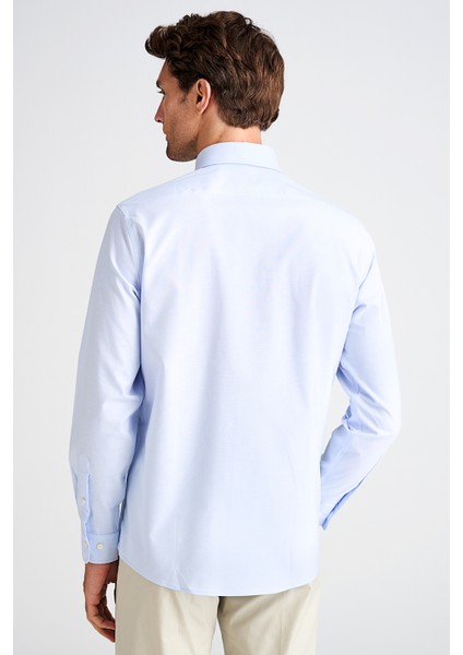 Erkek Mavi Cooper Fit Düğmeli Yaka Spor Gömlek fırsatları