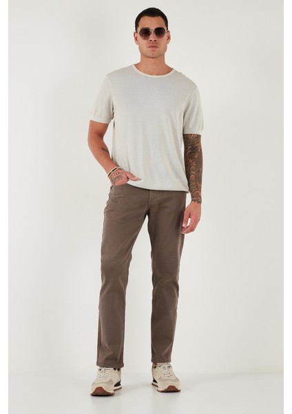 Pamuklu Comfort Fit Normal Bel Boru Paça Jeans Erkek Kot Pantolon 4412C19TEXAS