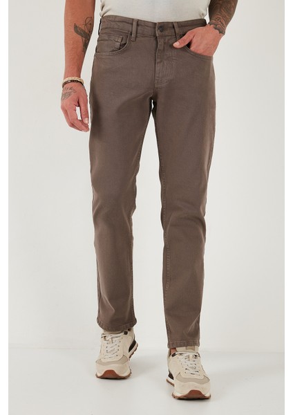 Pamuklu Comfort Fit Normal Bel Boru Paça Jeans Erkek Kot Pantolon 4412C19TEXAS fiyatları