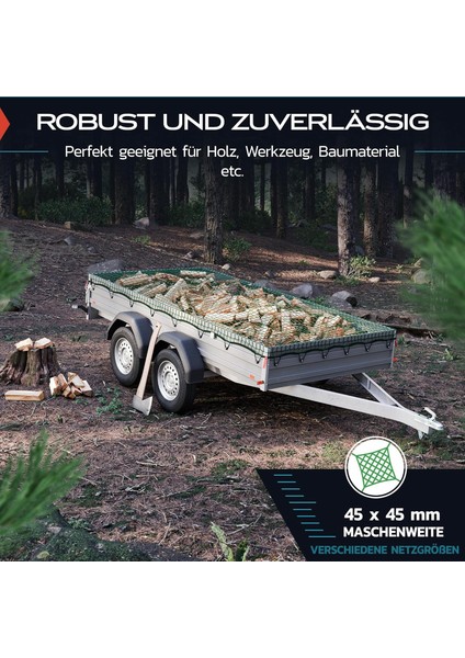 Alman Kalitesi 1.6x3 M Römork Filesi Köşe Işaretli & Kenar Takviyeli indirimleri