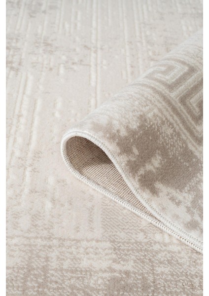 Cotto Cool CL004G Klasik Desen Akrilik Krem Halı Pamuk Taban Salon Koridor Oturma Yatak Odası Halısı modelleri