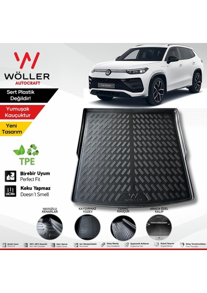 Volkswagen Tayron Bagaj Havuzu 2024 Sonrası Uyumlu 3D Wöller Ultraflex Esnek