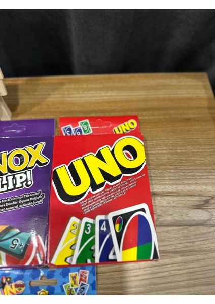 Uno Kart Oyunu 7 'li Set | Eğlenceli Aile ve Parti Oyunu | Renkli Strateji Kartları modelleri