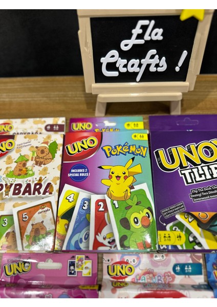 Uno Kart Oyunu 7 'li Set | Eğlenceli Aile ve Parti Oyunu | Renkli Strateji Kartları indirimleri