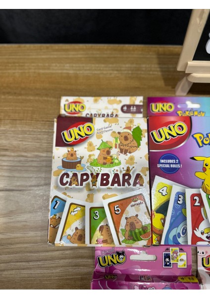 Uno Kart Oyunu 7 'li Set | Eğlenceli Aile ve Parti Oyunu | Renkli Strateji Kartları