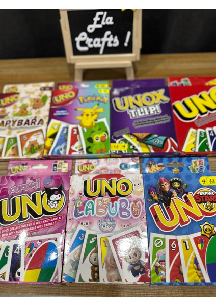Uno Kart Oyunu 7 'li Set | Eğlenceli Aile ve Parti Oyunu | Renkli Strateji Kartları