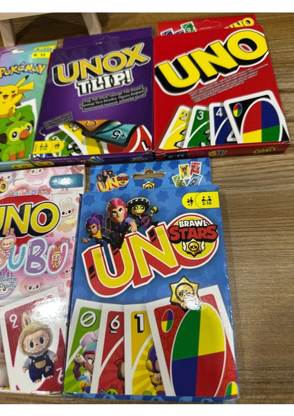 Uno Kart Oyunu 7 'li Set | Eğlenceli Aile ve Parti Oyunu | Renkli Strateji Kartları