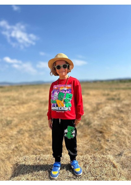 Baskılı Uzun Kollu Erkek Çocuk Alt Üst Takım