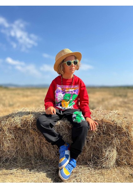 Baskılı Uzun Kollu Erkek Çocuk Alt Üst Takım fırsatları