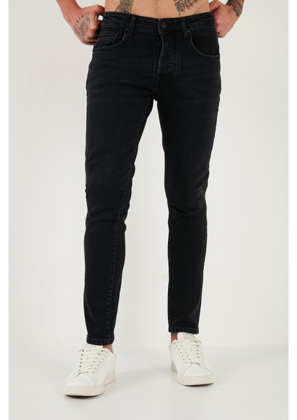 Pamuklu Slim Fit Normal Bel Dar Paça Jeans Erkek Kot Pantolon 1115C14NAPOLI fiyatları
