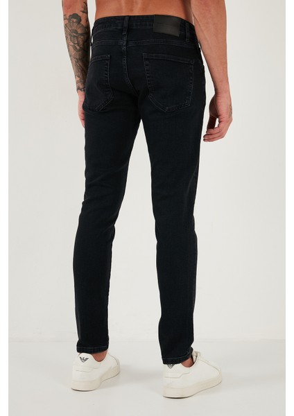 Pamuklu Slim Fit Normal Bel Dar Paça Jeans Erkek Kot Pantolon 1115C14NAPOLI