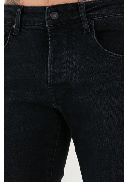 Pamuklu Slim Fit Normal Bel Dar Paça Jeans Erkek Kot Pantolon 1115C14NAPOLI