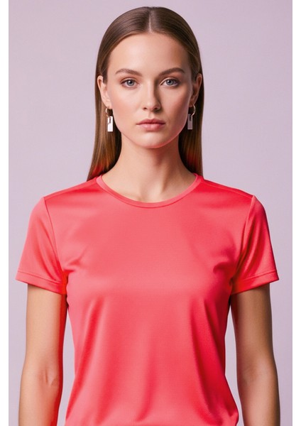 Kadın Neon Pembe Clima Cool T-Shirt S