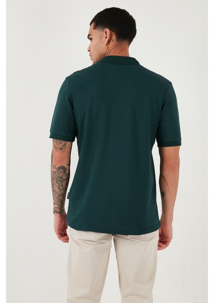 Pamuklu Regular Fit Düğmeli Polo Yaka T Shirt Erkek Polo Yaka T Shirt 5902127