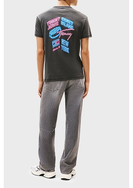 Baskılı Pamuklu Regular Fit Bisiklet Yaka T Shirt Erkek T Shirt DM0DM21829 Bds modelleri