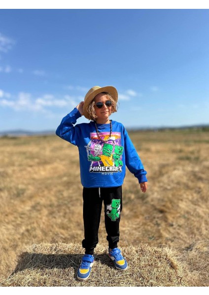 Baskılı Uzun Kollu Erkek Çocuk Alt Üst Takım