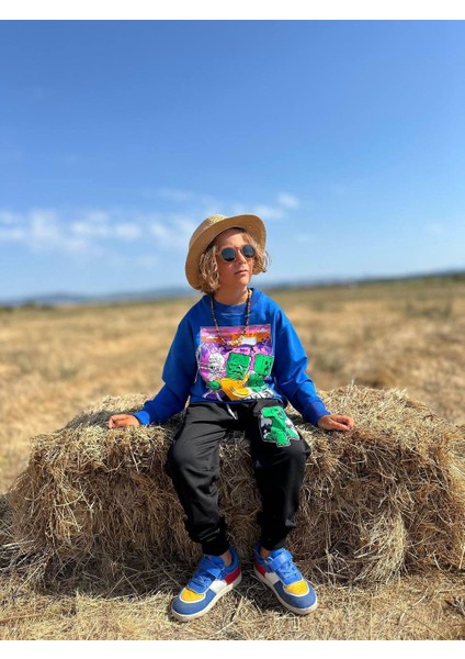 Baskılı Uzun Kollu Erkek Çocuk Alt Üst Takım modelleri