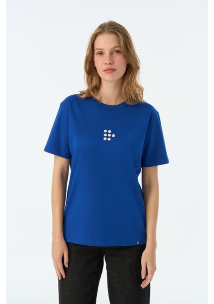 Founding Date Premium T-Shirt - Saks Mavi