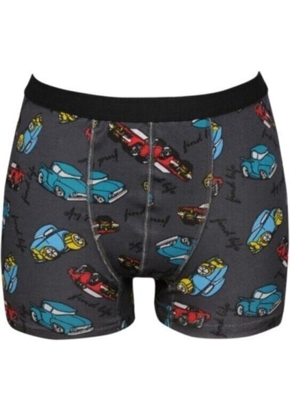 Erkek Çocuk Renkli Pamuklu Lüx Boxer 5'li