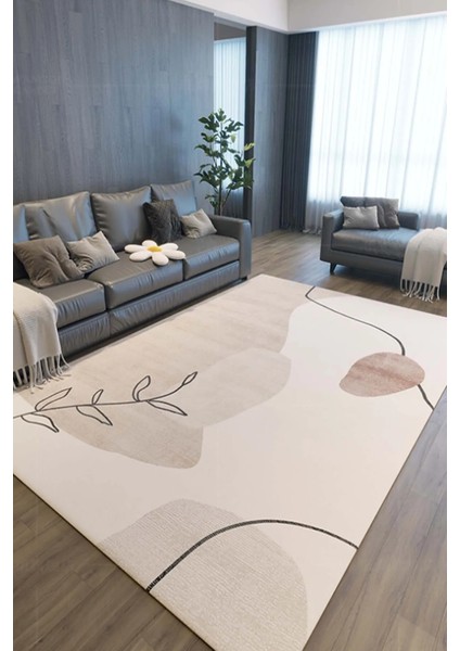 Dijital Kaymaz Yıkanabilir Modern Salon Halısı Mutfak Halısı Koridor Halısı Oval Halı Yolluk DC-4026