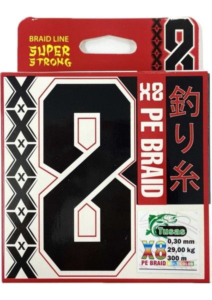 Tusaş 0.22 mm 300 Metre 8x Multicolor Örgü Ip