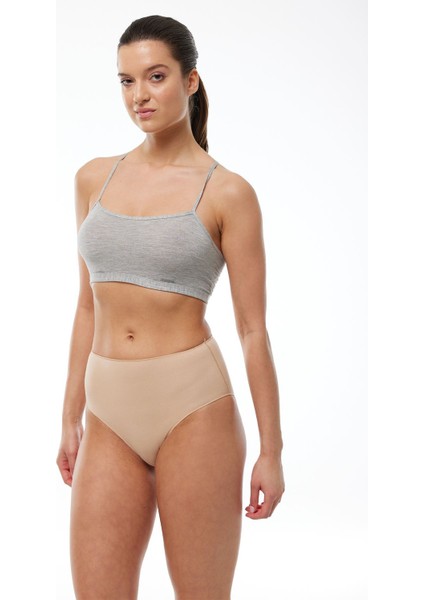 Kadın Siyah Beyaz Ten 6 Lı Paket Modal Dar Kalıp Extra Yüksek Bel Slip Külot 1955