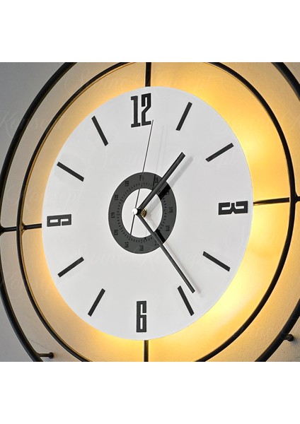 Led'li Target Kristal (Büyük Boy 50 x 75 Cm), Modern Dekoratif Sarkaçlı Metal Duvar Saati fiyatları
