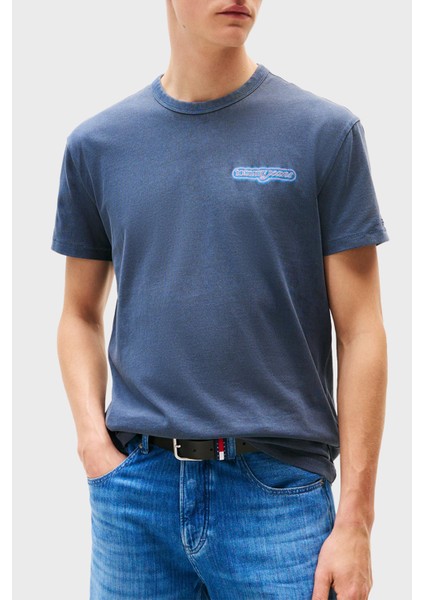 Baskılı Pamuklu Regular Fit Bisiklet Yaka T Shirt Erkek T Shirt DM0DM21829 C1G